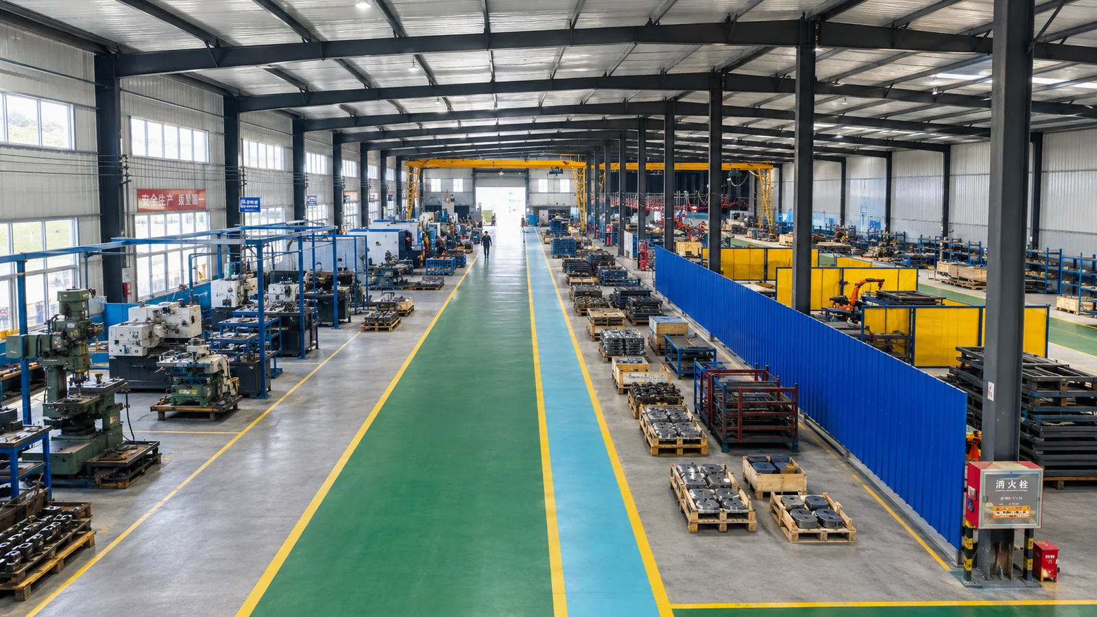 ROCKVANTA manufacturing workshop with machining and fabrication areas