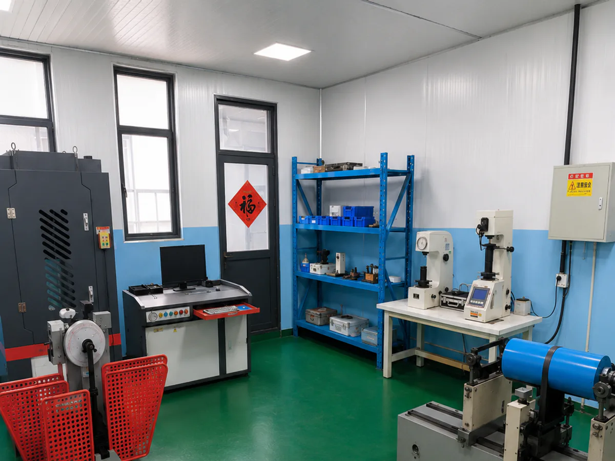 Industrial inspection and measurement equipment arranged in a quality area