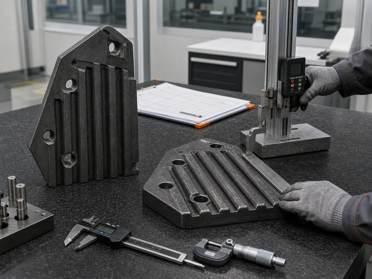Dimensional and interface inspection of jaw plates