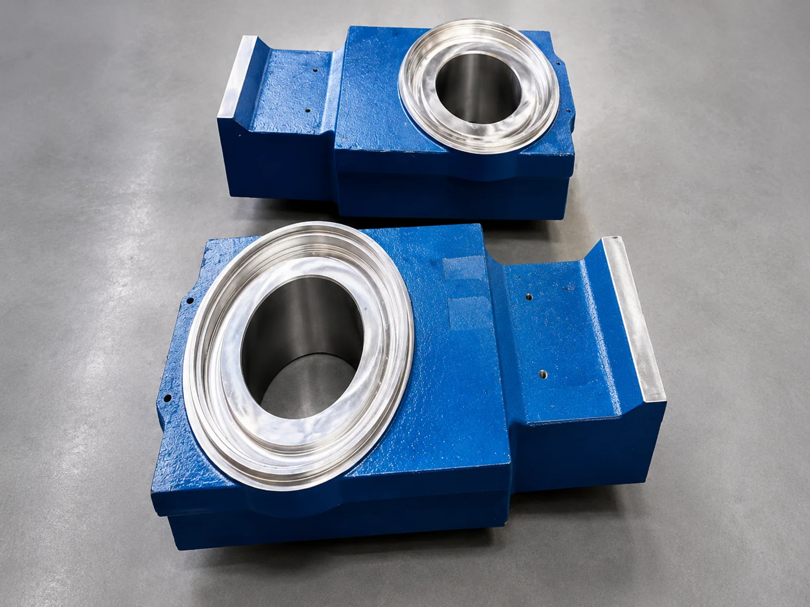 Custom machined bearing housing components with finished bores
